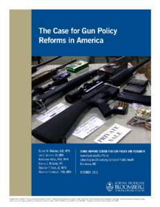 The Burden of Gun Violence in the United States More than 31,000 people a year in the United States die from gunshot wounds.1 Because victims are disproportionately young, gun violence is one of the leading causes of pr