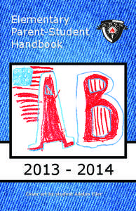 Elementary Parent-Student Handbook[removed]Cover art by student Adelyn Eiler