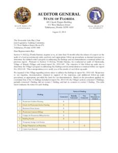 Auditing / Political corruption / Political economy / Public finance / United States Generally Accepted Accounting Principles / Comprehensive annual financial report / Reclaimed water / Information technology audit process / Accountancy / Environment / Sustainability