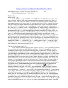 Southern Campaign American Revolution Pension Statements & Rosters Pension Application of Valentine Fritts (Fretts, Frith) S42732 Transcribed and annotated by C. Leon Harris. VA