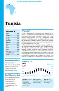 ©Lonely Planet Publications Pty Ltd  Tunisia[removed]POP[removed]MILLION  Why Go?