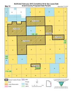 BLM Utah February 2015 Cometitive Oil & Gas Lease Sale Grand County Proposed Sale Parcels November 14, 2014 Map 12 01