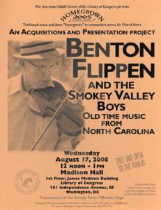 Benton Flippen event flyer