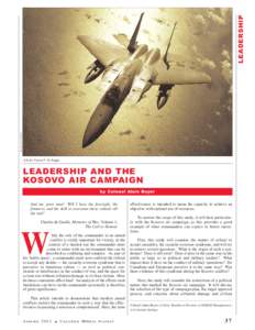 LEADERSHIP US Air Force Photo US Air Force F-15 Eagle.  LEADERSHIP AND THE