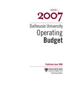[removed]University Operating Budget