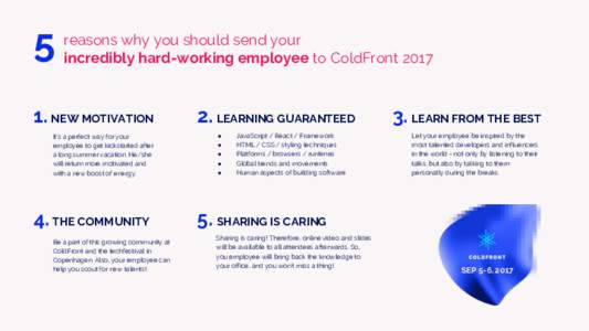 5  reasons why you should send your incredibly hard-working employee to ColdFrontNEW MOTIVATION