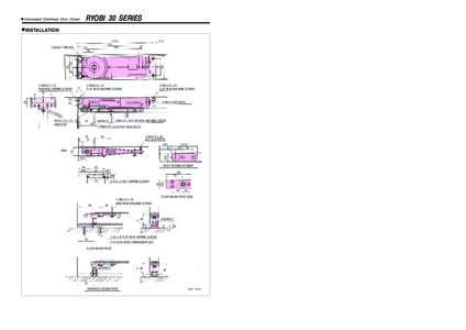 ■ Concealed  RYOBI 30 SERIES Overhead Door Closer