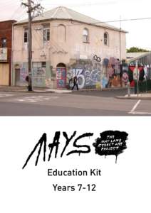 Education Kit Years 7-12 The Writing’s on the Wall - A Short History of Street Art The word graffiti comes from the Italian language and means to inscribe. In European art graffiti dates back at least 17,000 years to 