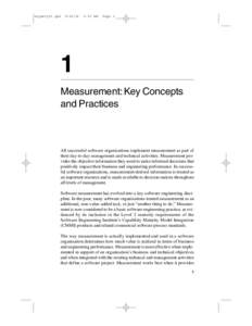 Software / Capability Maturity Model / Project management / GQM+Strategies / Performance measurement / Software development / Software development process / Information technology management