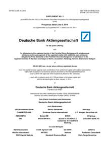 Securities / Stock market / Primary dealers / Banking in Germany / Federal Financial Supervisory Authority / Government of Germany / Prospectus / Deutsche Bank / Investment / Financial economics / Economy of Germany