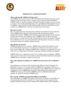 Microsoft Word - AMBER Q and A Fact Sheet revised[removed]on OJP and AMBER letterhead FINAL _2_.doc