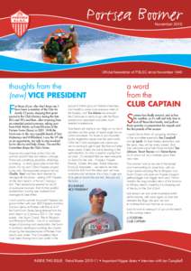 Portsea Boomer November 2010 Official Newsletter of PSLSC since Novemberthoughts from the