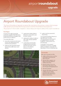 airportroundabout upgrade INFORMATION UPDATE SEPTEMBERAirport Roundabout Upgrade