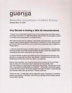 onAWA CULTURE AT GROUND LEVEL  uerla • Beautiful subversion in Inked Kenny