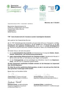 München, denVerbraucherService Bayern im KDFB e.V. – Dachauer Straße 5 – 80335 München Bayerisches Staatsministerium für Ernährung, Landwirtschaft und Forsten Staatsminister Helmut Brunner