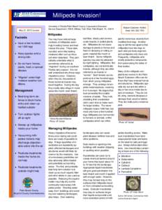 Detritivores / Land management / Millipede / Centipede / Insecticide / Mulch / Pesticides / Agriculture / Environment