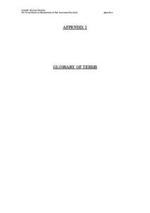 Scientific Steering Committee The Second Report on Harmonisation of Risk Assessment Procedures APPENDIX 2  GLOSSARY OF TERMS