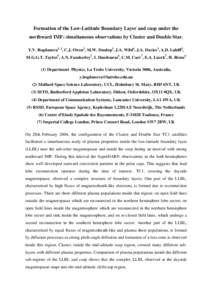 Formation of the Low-Latitude Boundary Layer and Cusp under the Northward IMF: Simultaneous Observations by Cluster and Double Star