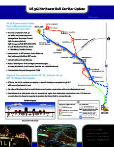 Sustainable transport / Transportation planning / Regional Transportation District / FasTracks / Bus rapid transit / Boulder /  Colorado / High-occupancy vehicle lane / Longmont /  Colorado / Denver / Transport / Geography of Colorado / Denver metropolitan area