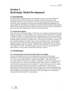 Section 3 - Hydrologic Model Development