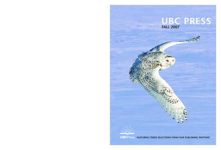 UBC PRESS  PUBLISHERS REPRESENTED IN CANADA Athabasca University Press Brookings Institution Press Canadian Forest Service