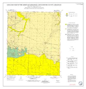 GEOLOGIC MAP OF THE ARDEN QUADRANGLE, LITTLE RIVER COUNTY, ARKANSAS  DIGITAL GEOLOGIC QUADRANGLE MAP ARDEN QUADRANGLE, ARKANSAS DGM-AR-00022