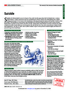 JAMA Patient Page | Suicide