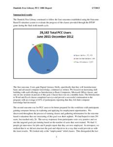 Dunkirk Free Library PCC OBE Report