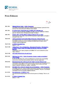 ﻿  Press Releases     Jul 22, 2014