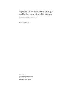 Aspects of reproductive biology and behaviour of scoliid wasps