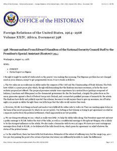 Office of the Historian - Historical Documents - Foreign Relations of the United States, 1964–1968, Volume XXIV, Africa - Document[removed]:58 PM