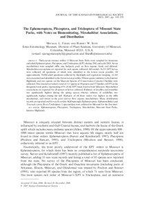 JOURNAL OF THE KANSAS ENTOMOLOGICAL SOCIETY 80(2), 2007, pp. 105–129