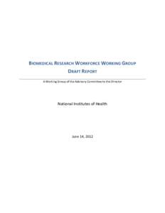 A report of the Biomedical Workforce Working Group