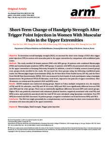 Original Article Ann Rehabil Med 2014;38(2):[removed]pISSN: [removed] • eISSN: [removed]