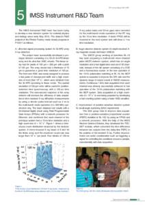 PF Activity Report 2011 #29  5 IMSS Instrument R&D Team