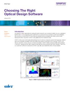 White Paper  Choosing The Right Optical Design Software January 2014