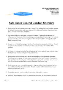 Safe Haven Transitional Living Safe Haven Transitional Living 446 West Market Street York, PA 17401