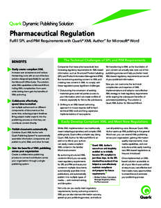 QXMLA SPL PIM  Information Sheet