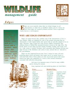 management  guide Wildlife Management Section South Carolina Department of Natural Resources