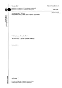 Unclassified Organisation de Coopération et de Développement Economiques Organisation for Economic Co-operation and Development NEA/CNRA/R