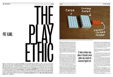 56 THE PLAY ETHIC  PAT KANE: THE PLAY