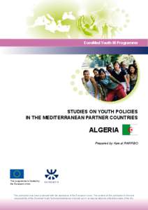 EuroMed Youth III Programme  STUDIES ON YOUTH POLICIES IN THE MEDITERRANEAN PARTNER COUNTRIES  ALGERIA
