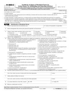 Form W-8 BEN-E (Rev. April 2016)