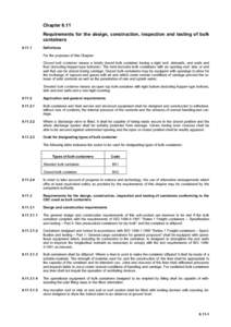 Chapter 6.11 Requirements for the design, construction, inspection and testing of bulk containersDefinitions