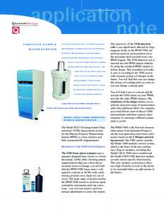 PHYSICAL PROPERTY MEASUREMENT SYSTEM (PPMS)  QuantumDesign VIBRATING SAMPLE