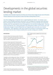 224  Quarterly Bulletin 2011 Q3 Developments in the global securities lending market
