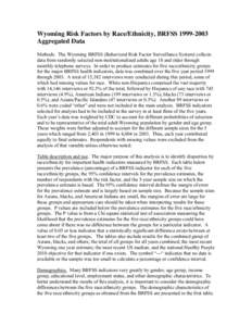 Geography of the United States / Race and ethnicity in the United States / Sheridan County /  Wyoming / Cheyenne /  Wyoming / Wyoming / Demographics of the United States