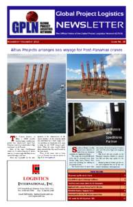 Global Project Logistics  NEWSLETTER The Official Voice of the Global Project Logistics Network (GPLN)  November—December 2012