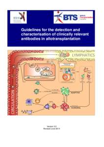 Guidelines for the detection and characterisation of clinically relevant antibodies in allotransplantation Version 3.0 Revised June 2014