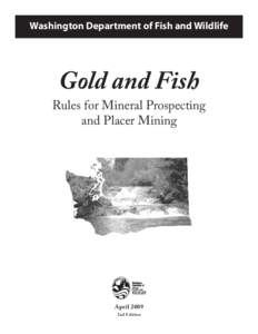 Washington Department of Fish and Wildlife  Gold and Fish Pamphlet Washington Department of Fish and Wildlife